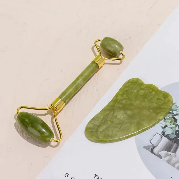 Beauty tool massage Jade roller & GuaSha stone kit — view 1