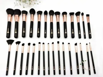 Makeup brush set various shapes