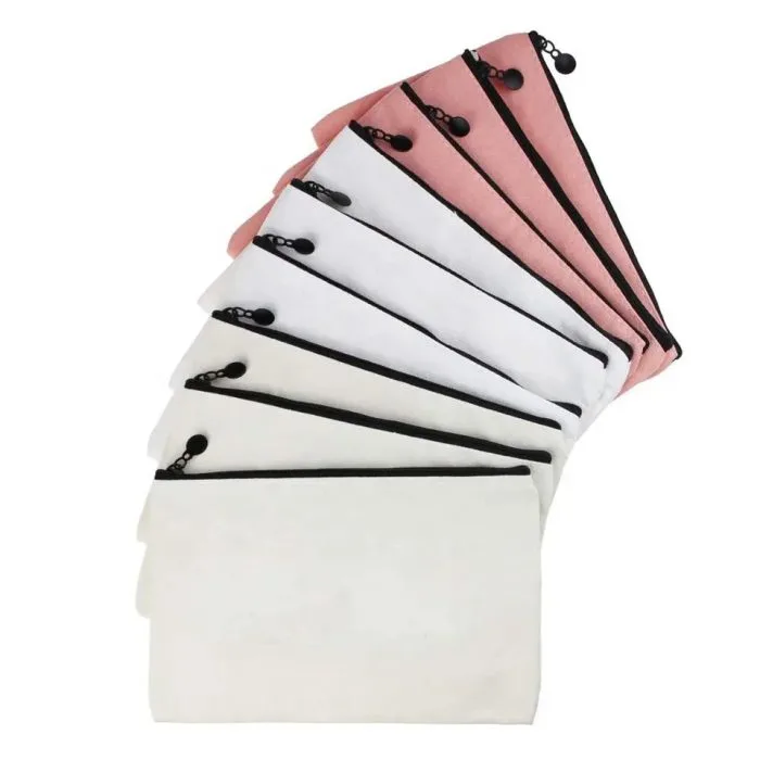 Canvas portable cosmetic bag — view 1