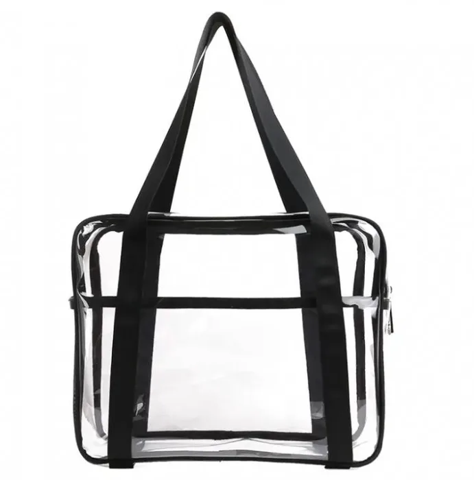 Transparent clear cosmetic bag — view 1