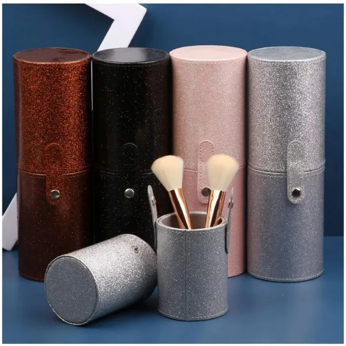 Makeup brush holder glitter — view 1