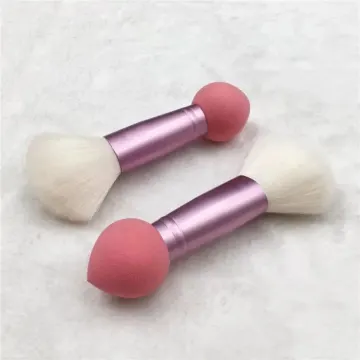 Multi-function dual-ended makeup brush