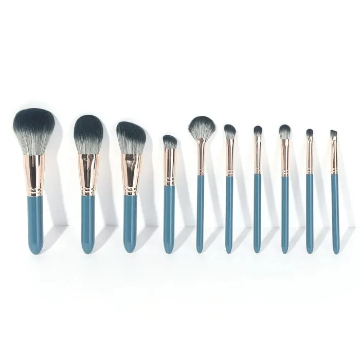 Dual color hair gloss makeup brush set — view 1