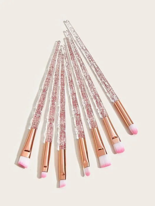 Regular shape mix color filling makeup brush set — view 1