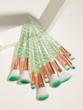 Spiral shape mix color filling makeup brush set