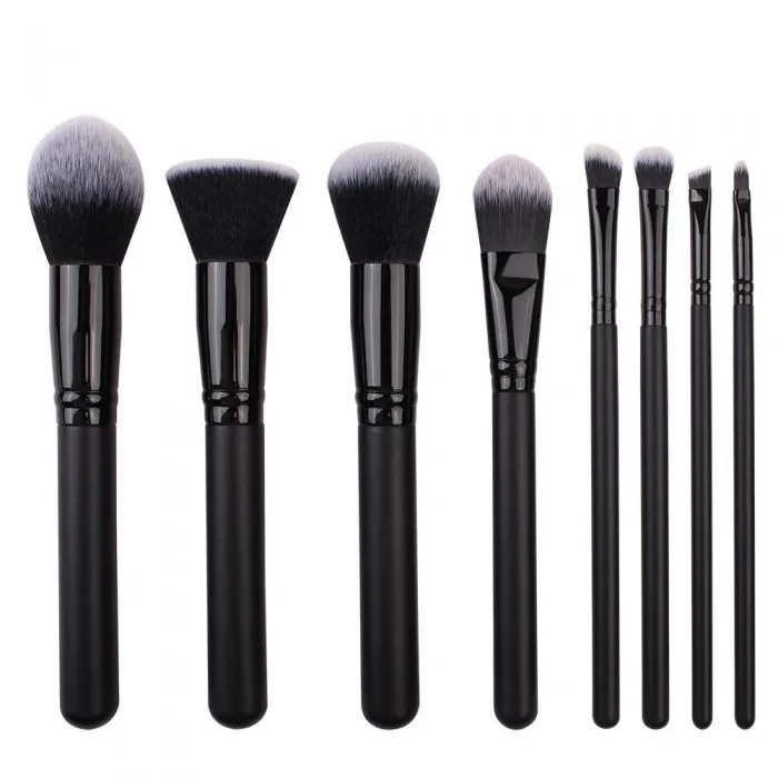 Designed ferrule makeup brush set — view 1