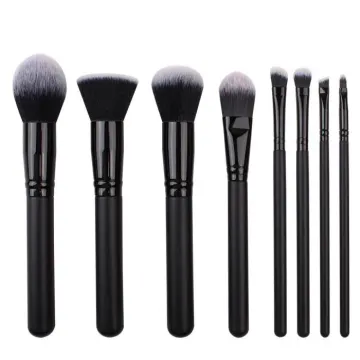 Designed ferrule makeup brush set