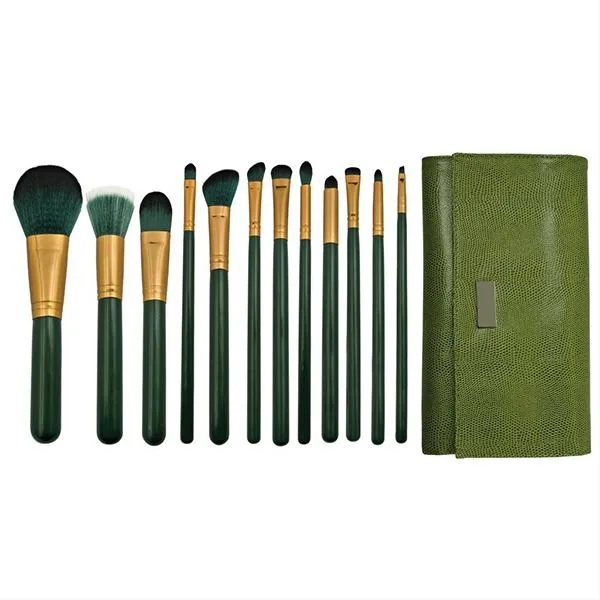 Simple shape makeup brush set — view 1
