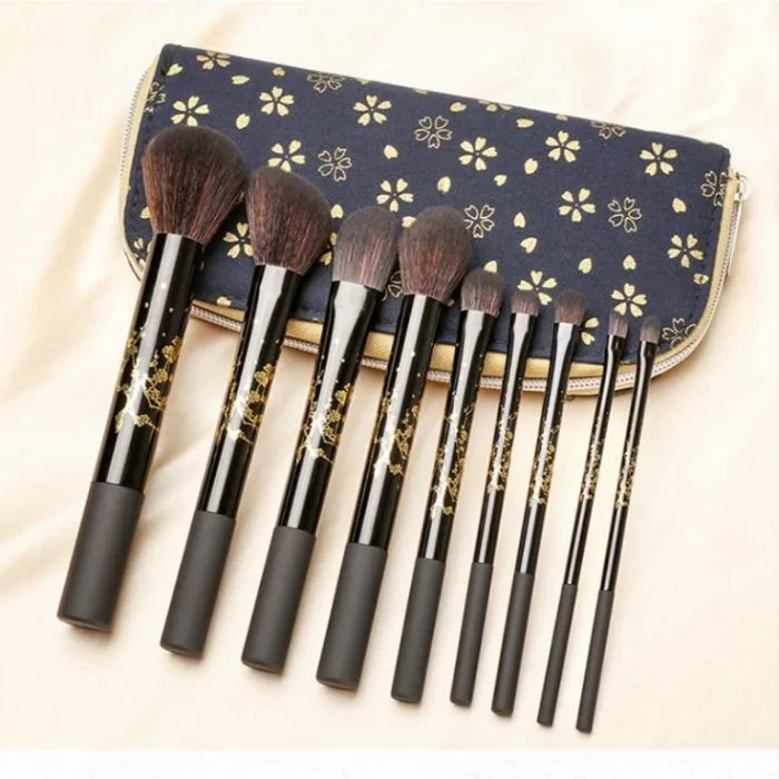Chinese style makeup brush set — view 1