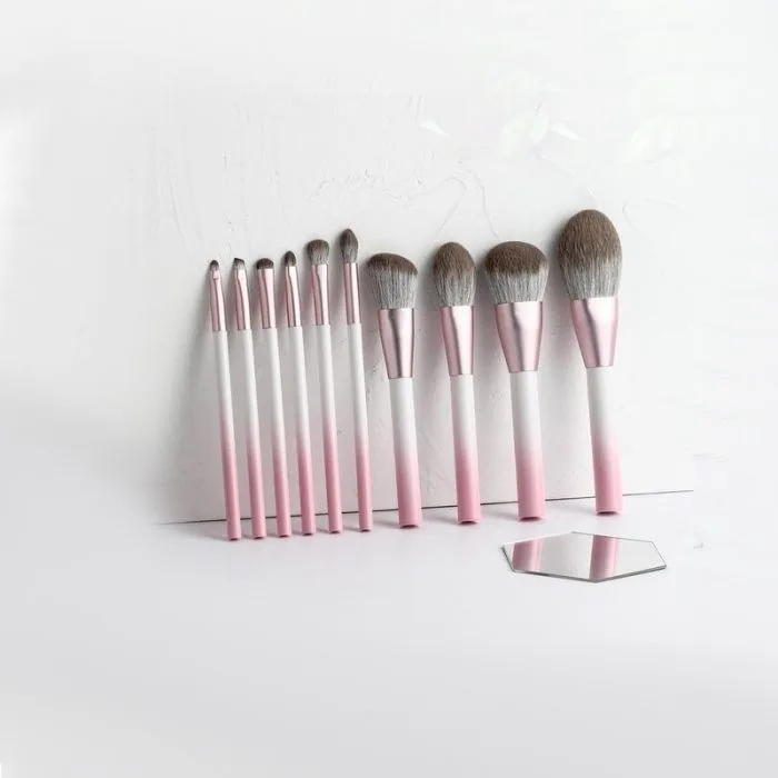 Graduated makeup brush set — view 1