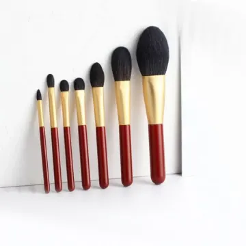 Jujube red makeup brush set