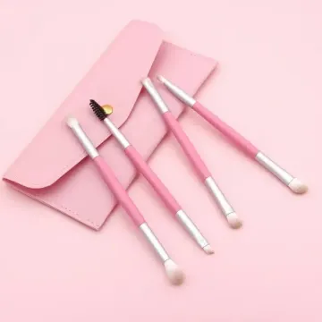 Double ended makeup brushes