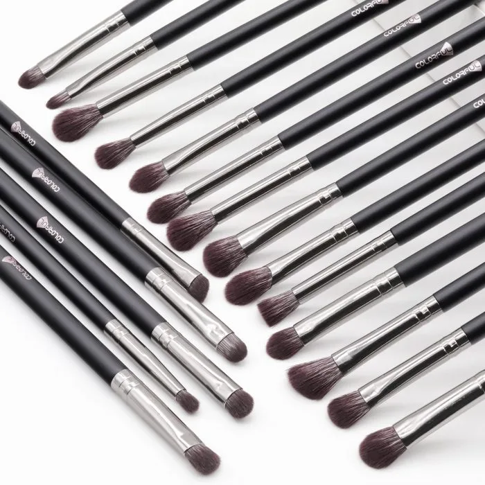 High-end black makeup set brush — view 1