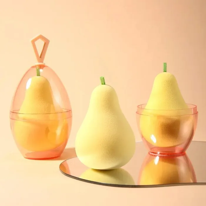 Pear shape makeup puff — view 1