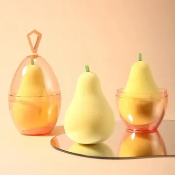 Pear shape makeup puff