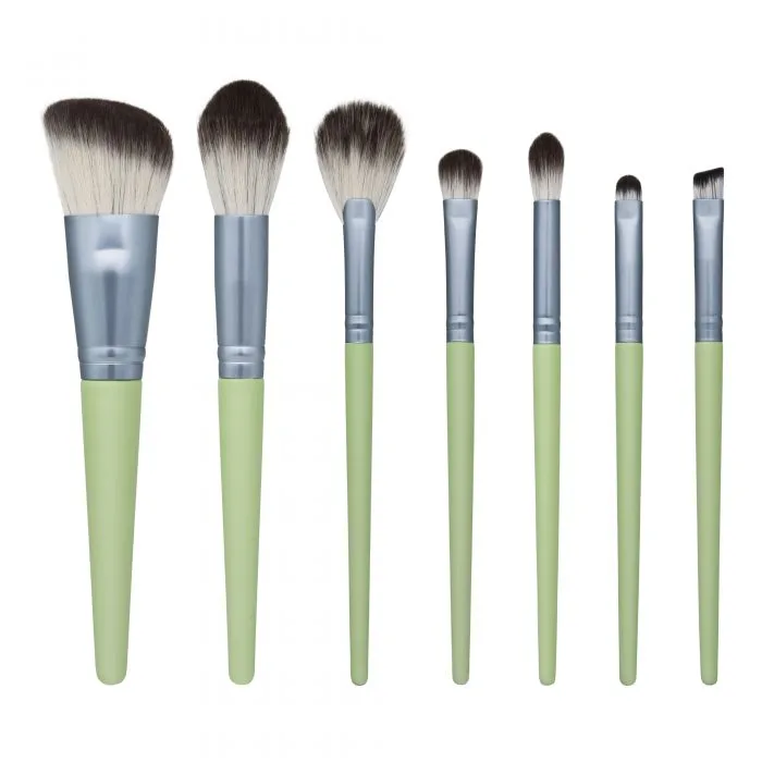 Turquoise makeup brush — view 1