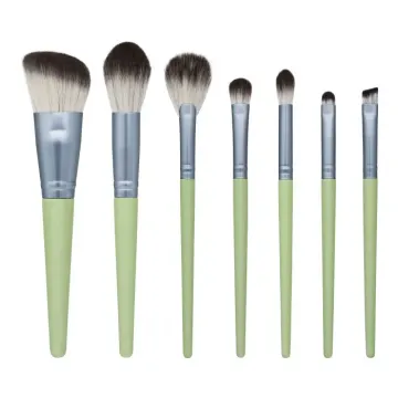 Turquoise makeup brush