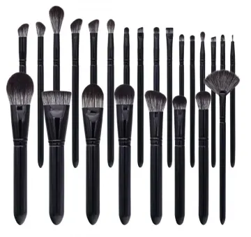 Silver gray makeup brush