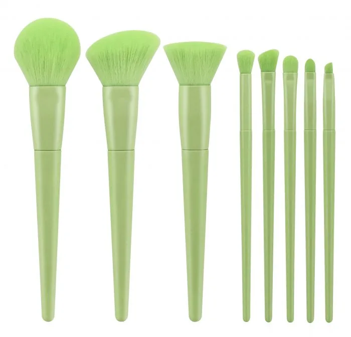Grass green makeup brush — view 1
