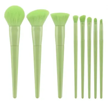Grass green makeup brush
