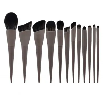 Grey and black makeup brush