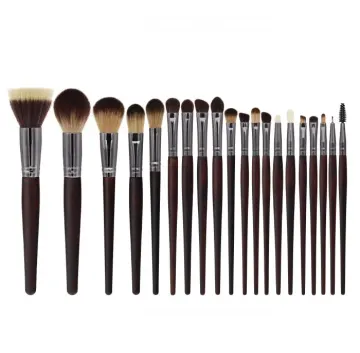 Brown makeup brush