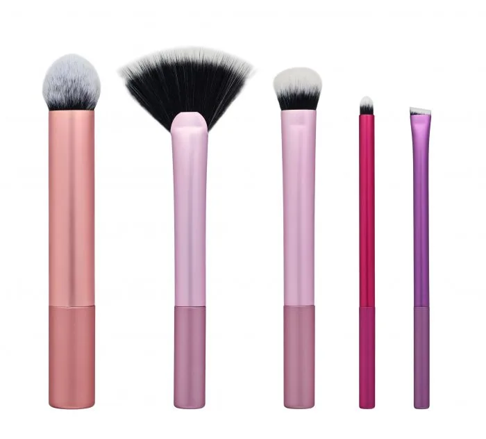 Five short makeup brushes — view 1