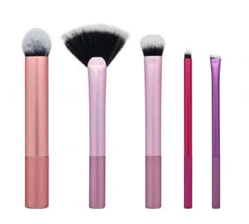 Five short makeup brushes