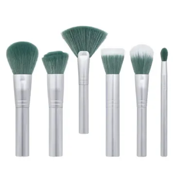 Silver green makeup brush
