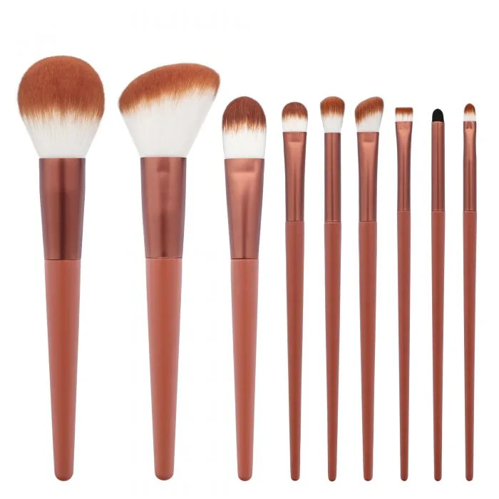 Brown makeup brush — view 1